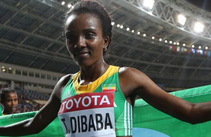 DIBABA COMPLETES DOUBLE AS SHE WINS 1500 METRE TITLE